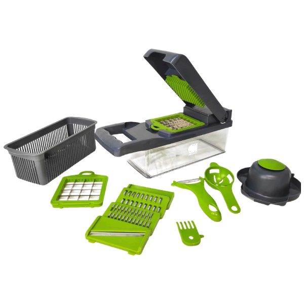 SHOriginal Multifunktion Gemüse Schneider, würfelschneider 16 in 1 obst und gemüseschneider, vegetable chopper, vegetable cutter