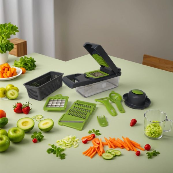 SHOriginal Multifunktion Gemüse Schneider, würfelschneider 16 in 1 obst und gemüseschneider, vegetable chopper, vegetable cutter - Image 3
